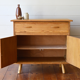 Rattan and wood sideboard from the 50s