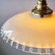 Suspension in pleated opaline