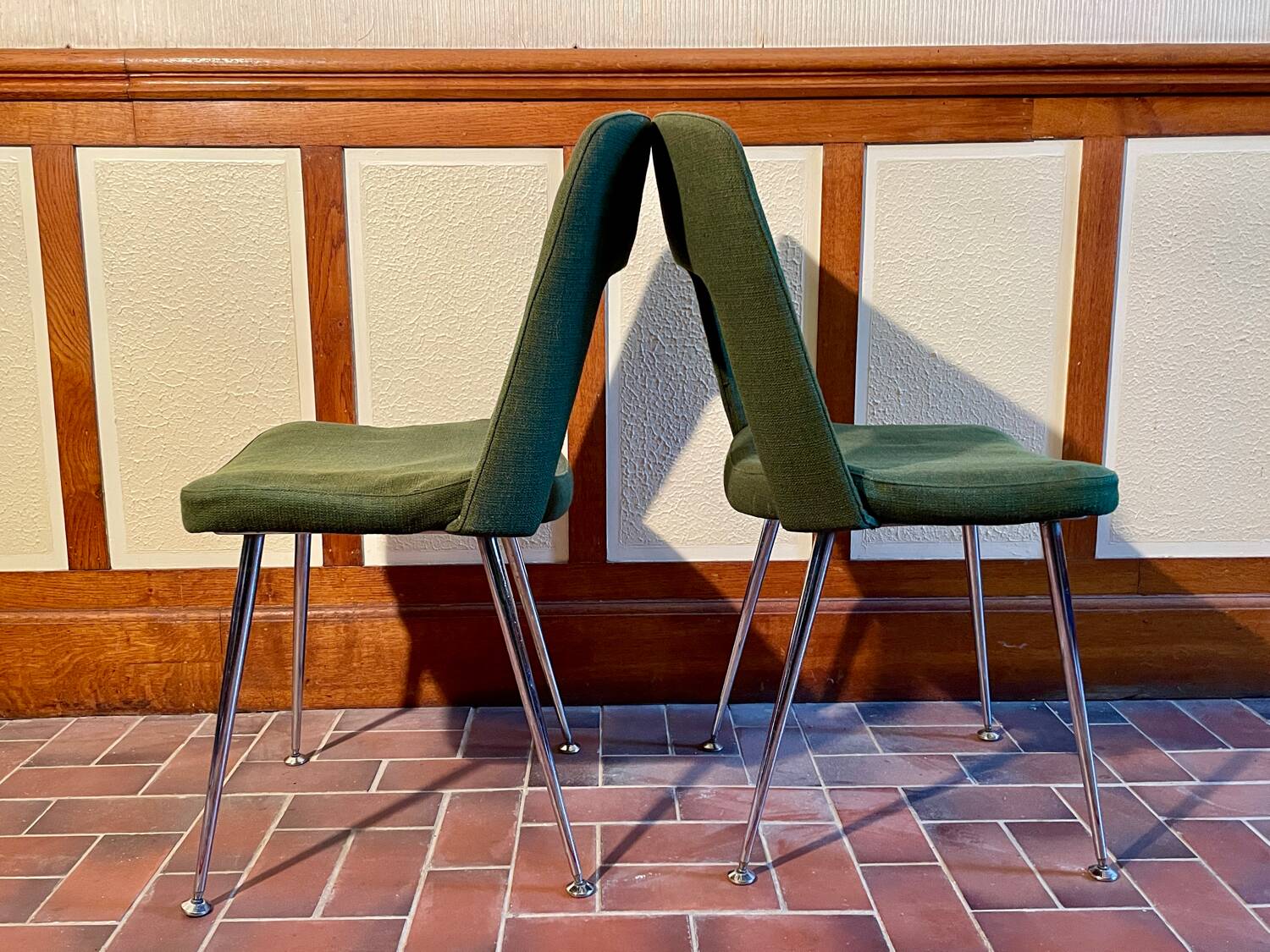 2 chaises de conférence vintage