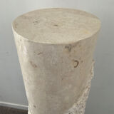 Vintage travertine column from the 70s-80s