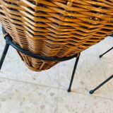 Pair of rattan planters 1960