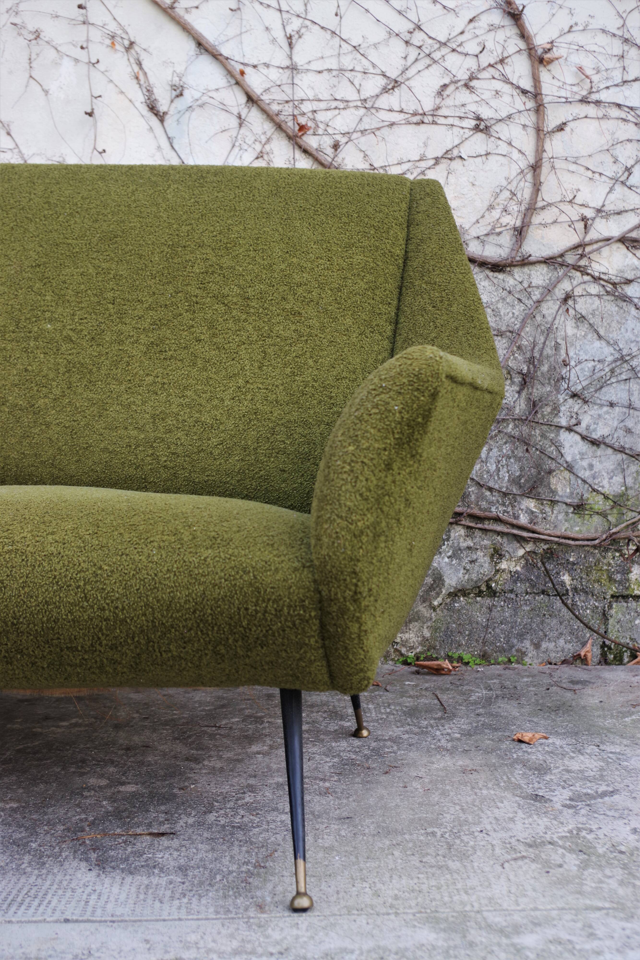 Curved sofa by Gigi Radice for Minotti, 1950