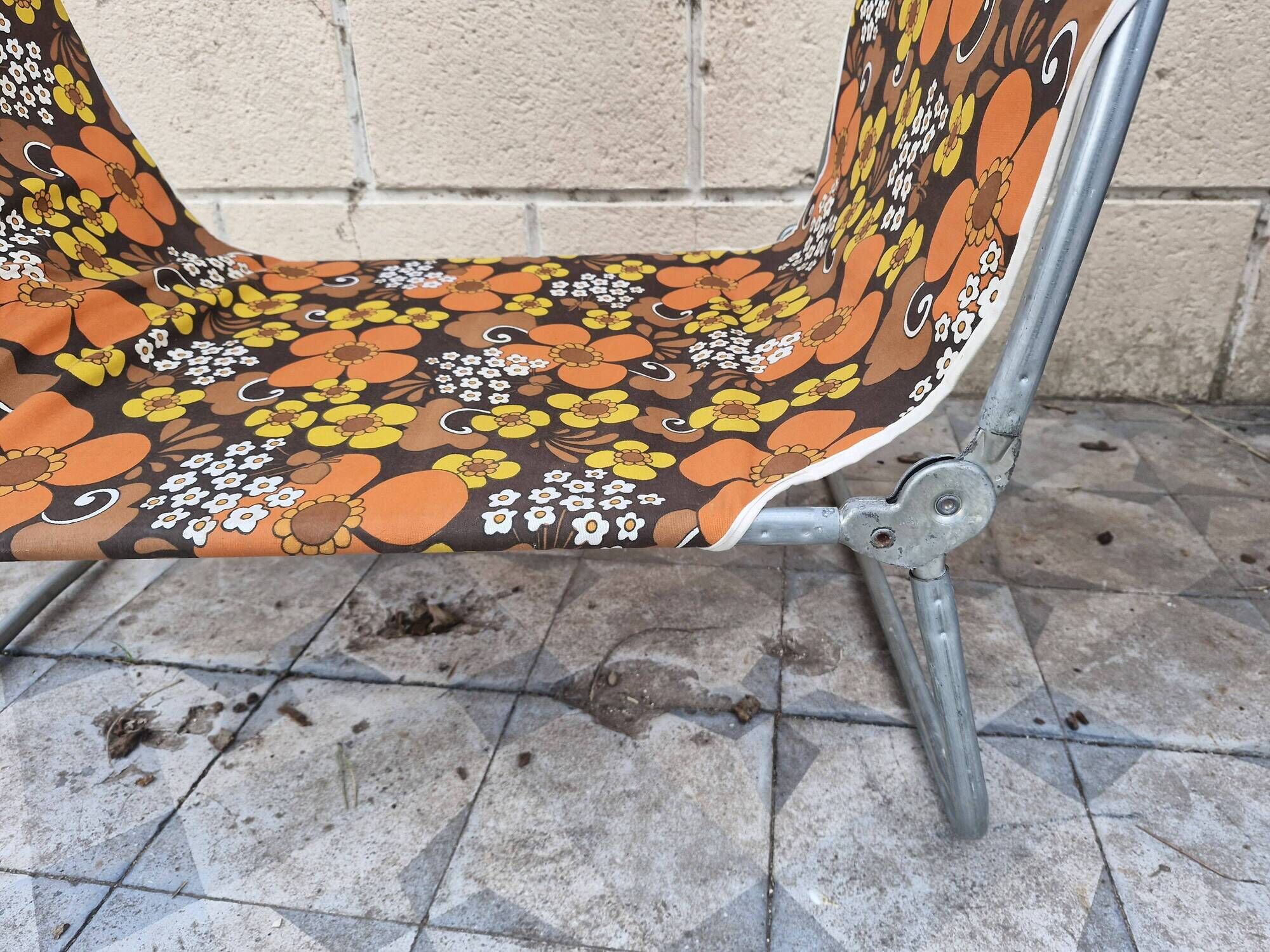Folding chaise longue - Vintage from the 70s "K Kettler Made in West Germany"