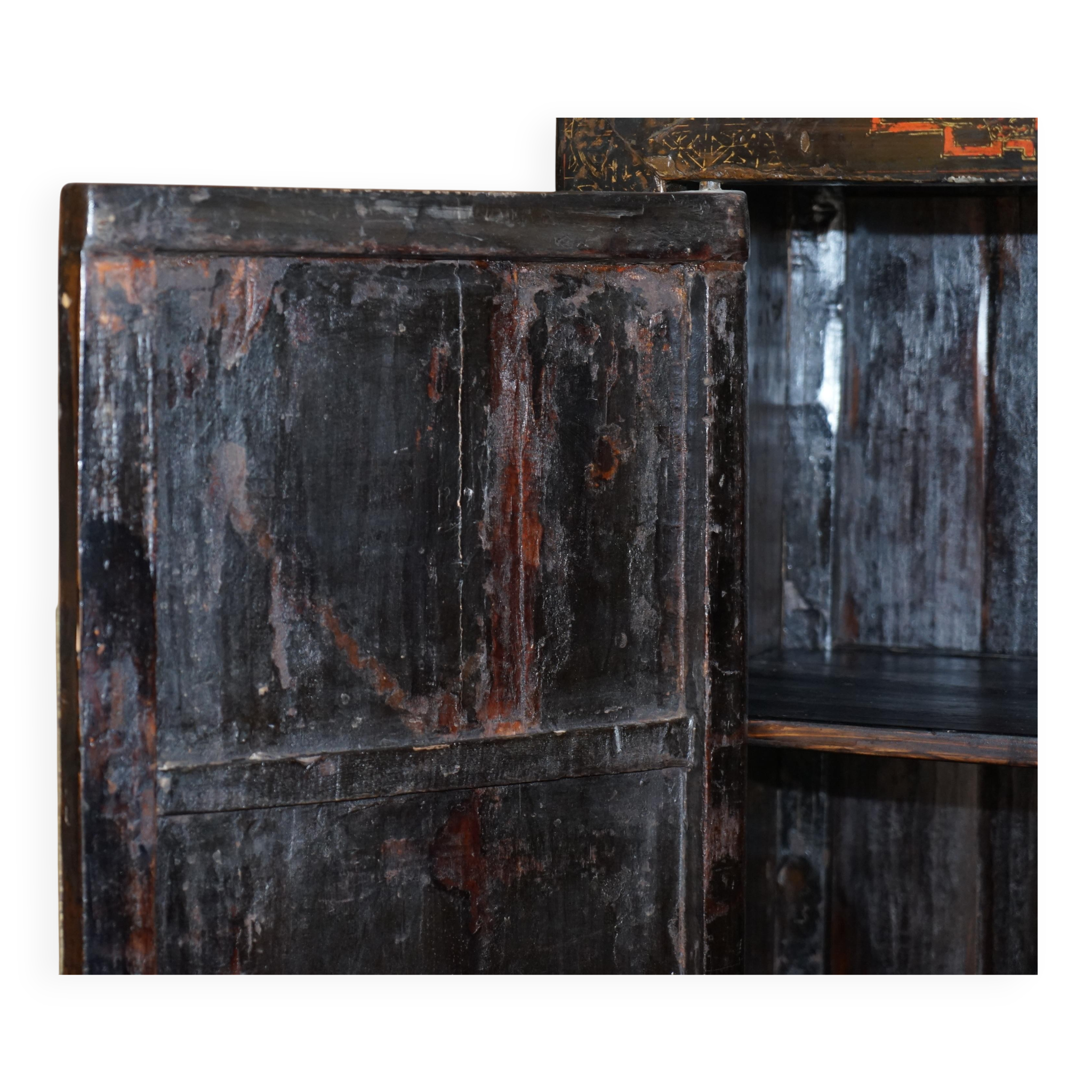 Antique Chinese wedding buffet hand-painted circa 1800