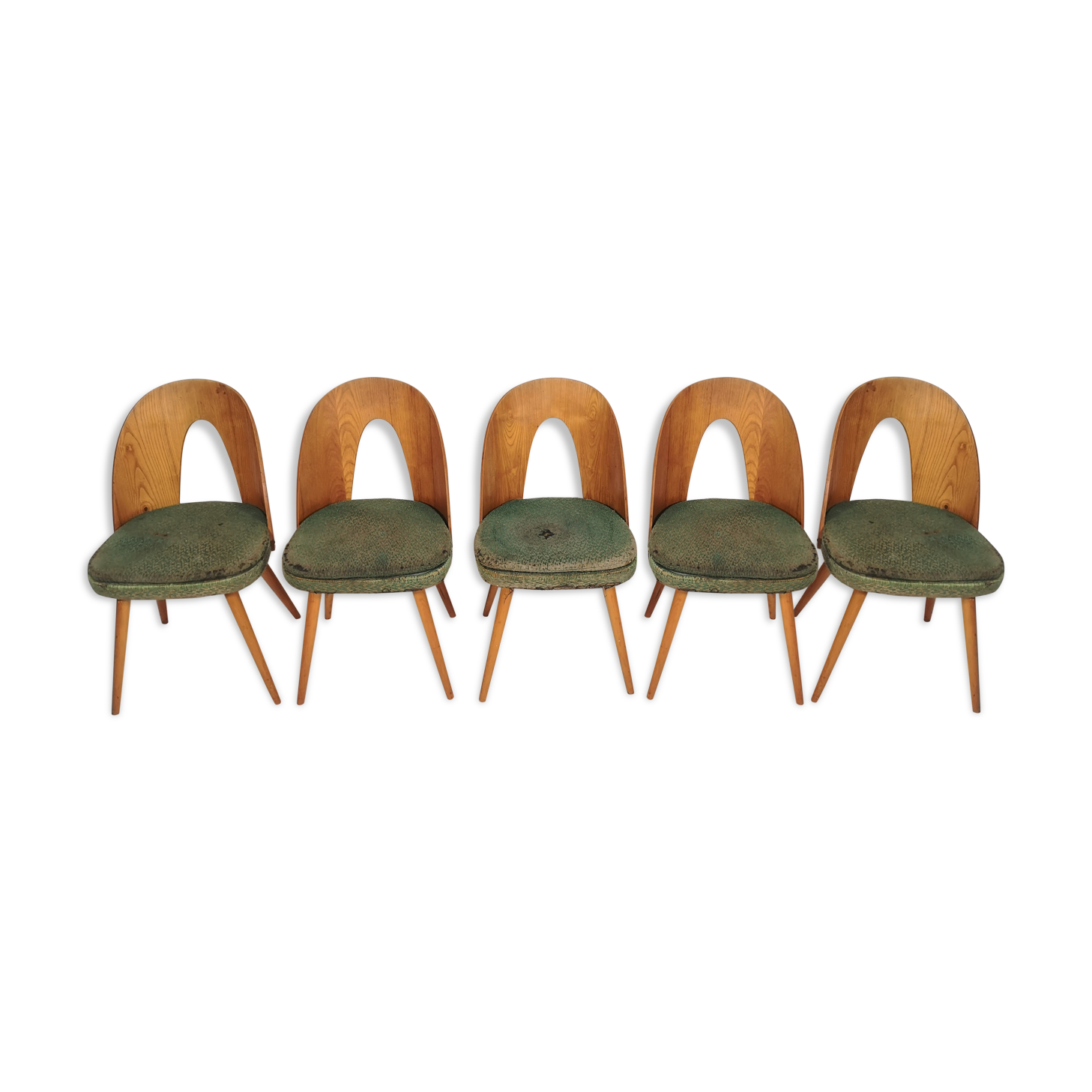 Ensemble de 4 chaises à manger par Antonín Šuman, années 1960