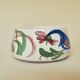 Covered pot in Pignot earthenware, rooster decoration.