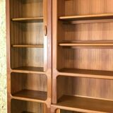 70s Dyrlund teak shelf wall unit Danish Modern Design Denmark