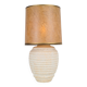 Vintage Organic Ribbed Plaster Table Lamp, 1970s