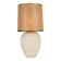 Vintage Organic Ribbed Plaster Table Lamp, 1970s