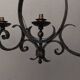 Vintage gothic medieval wrought iron chandelier