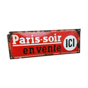 plaque émaillée paris