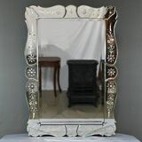 Miroir Vénitien en Verre de Murano, Italie – Début XXe