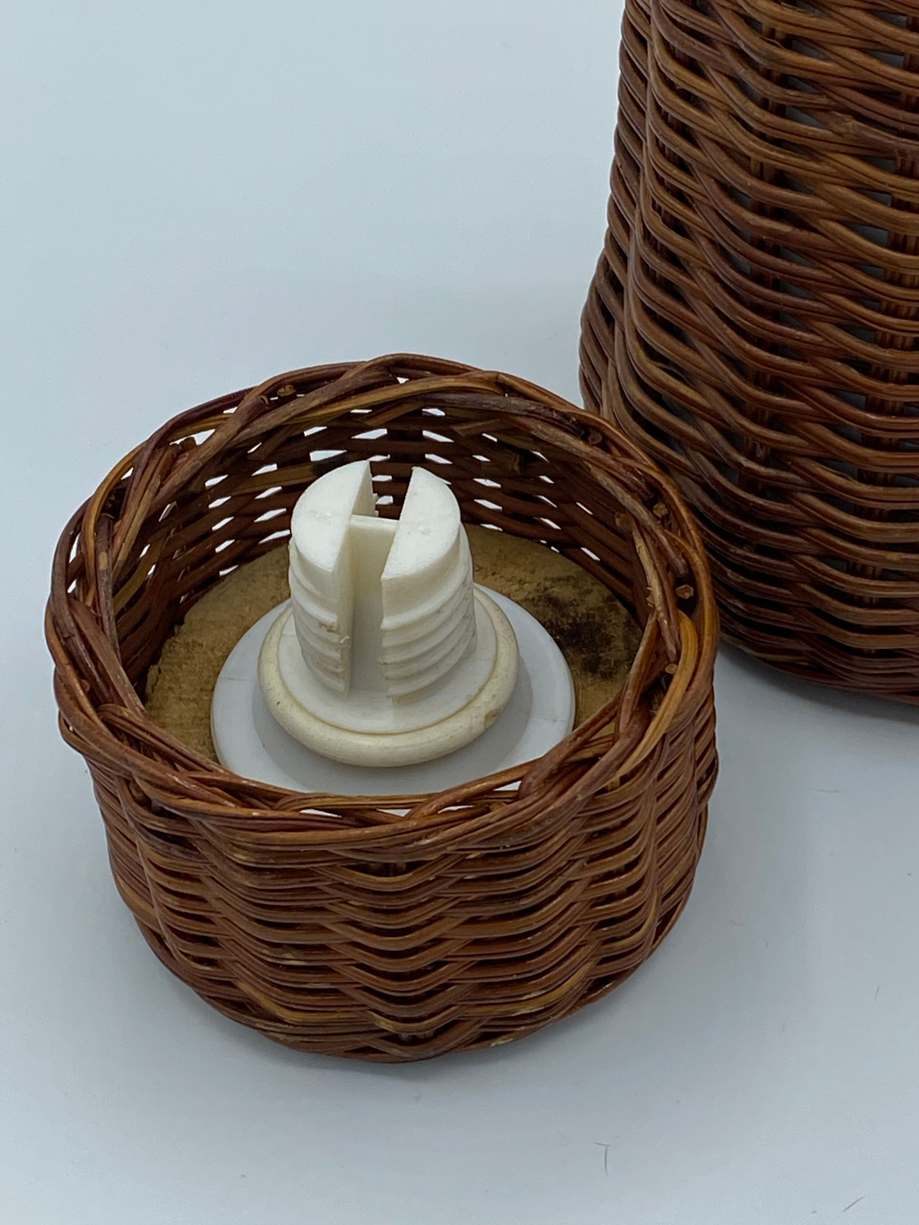 Vintage rattan thermos