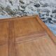 Vintage oak coffee table – Square coffee table, 1970s–1980s