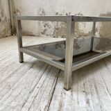 70s Belgo Chrome coffee table