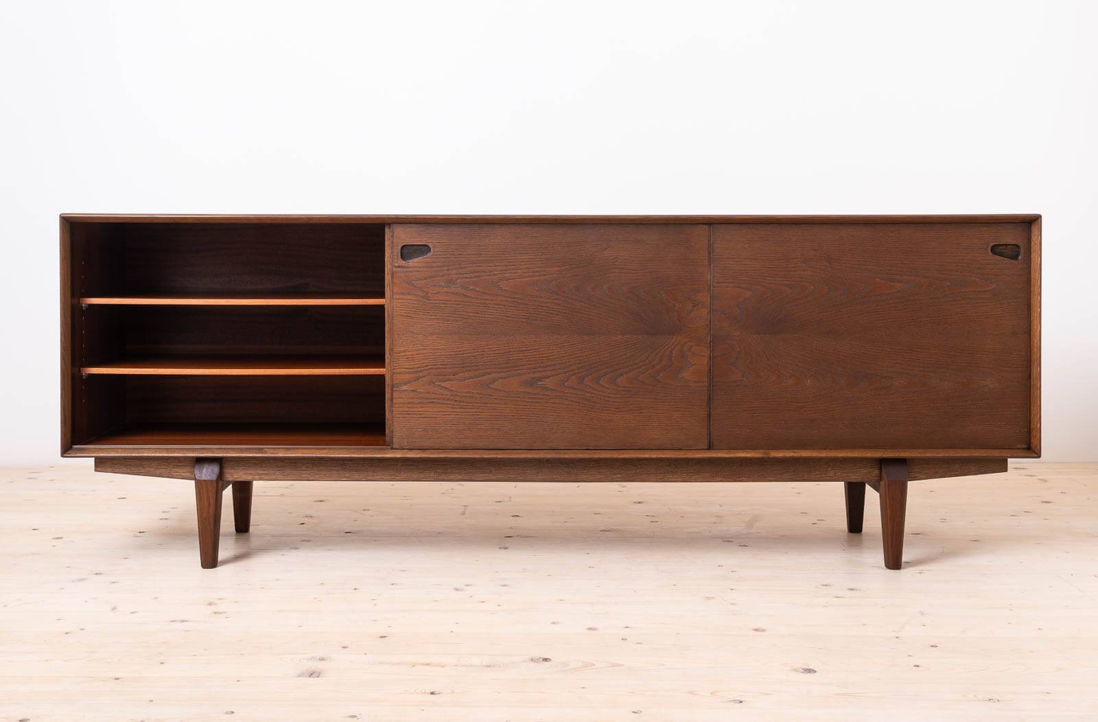 Sideboard, Skovby Møbler, Model 65, Chocolate Brown Stained Oak, Danish