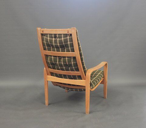 Pair of armchairs and a stool designed by Alf Svensson and manufactured by Källemo