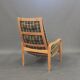 Pair of armchairs and a stool designed by Alf Svensson and manufactured by Källemo