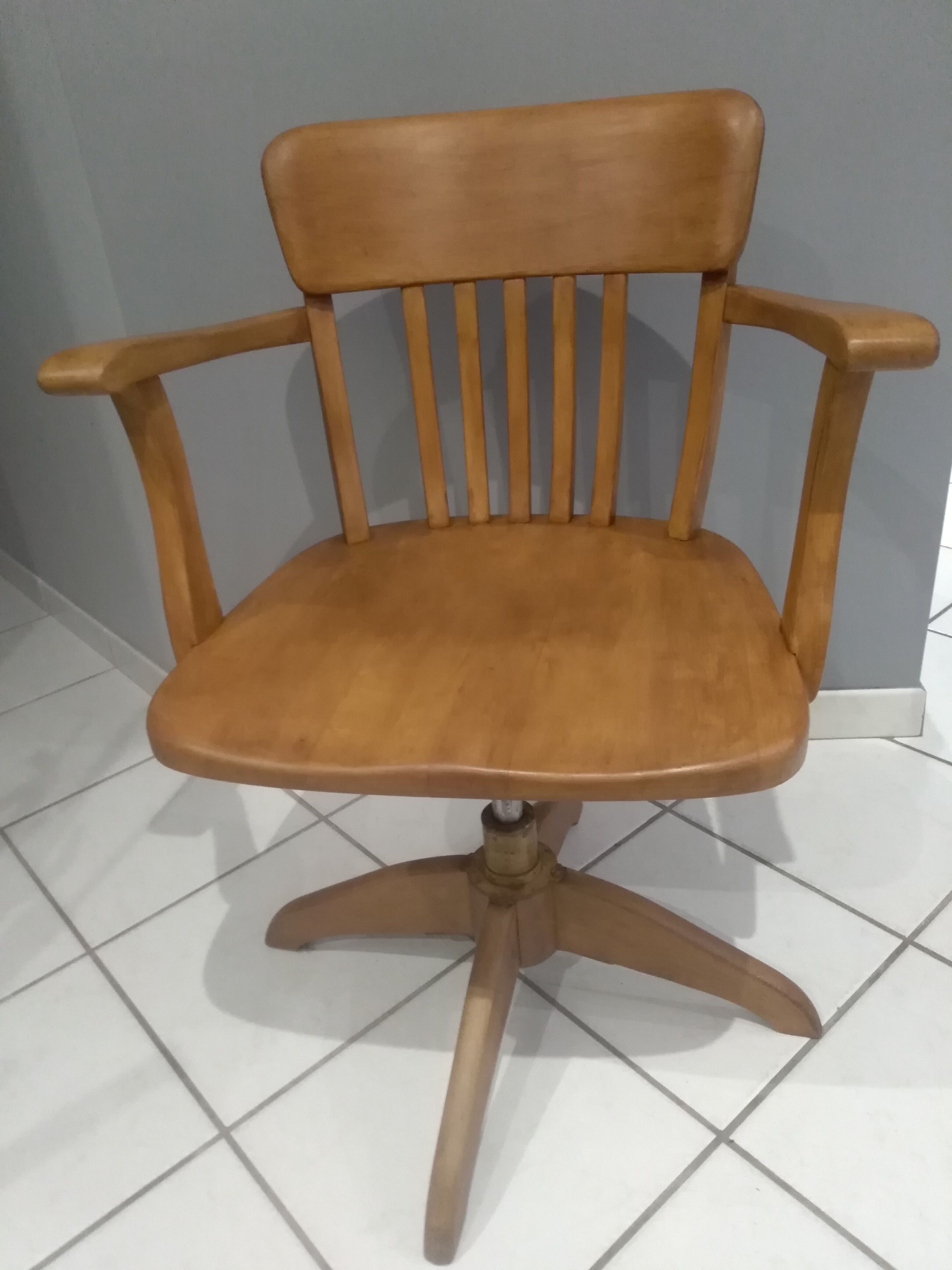 Fauteuil de bureau américain Stoll, 1920