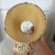 Set of two small vintage flowered lampshades