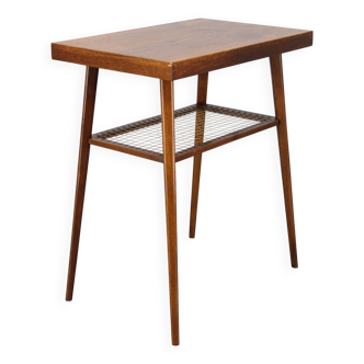 1960s Side Table in Oak Finish , Czechoslovakia