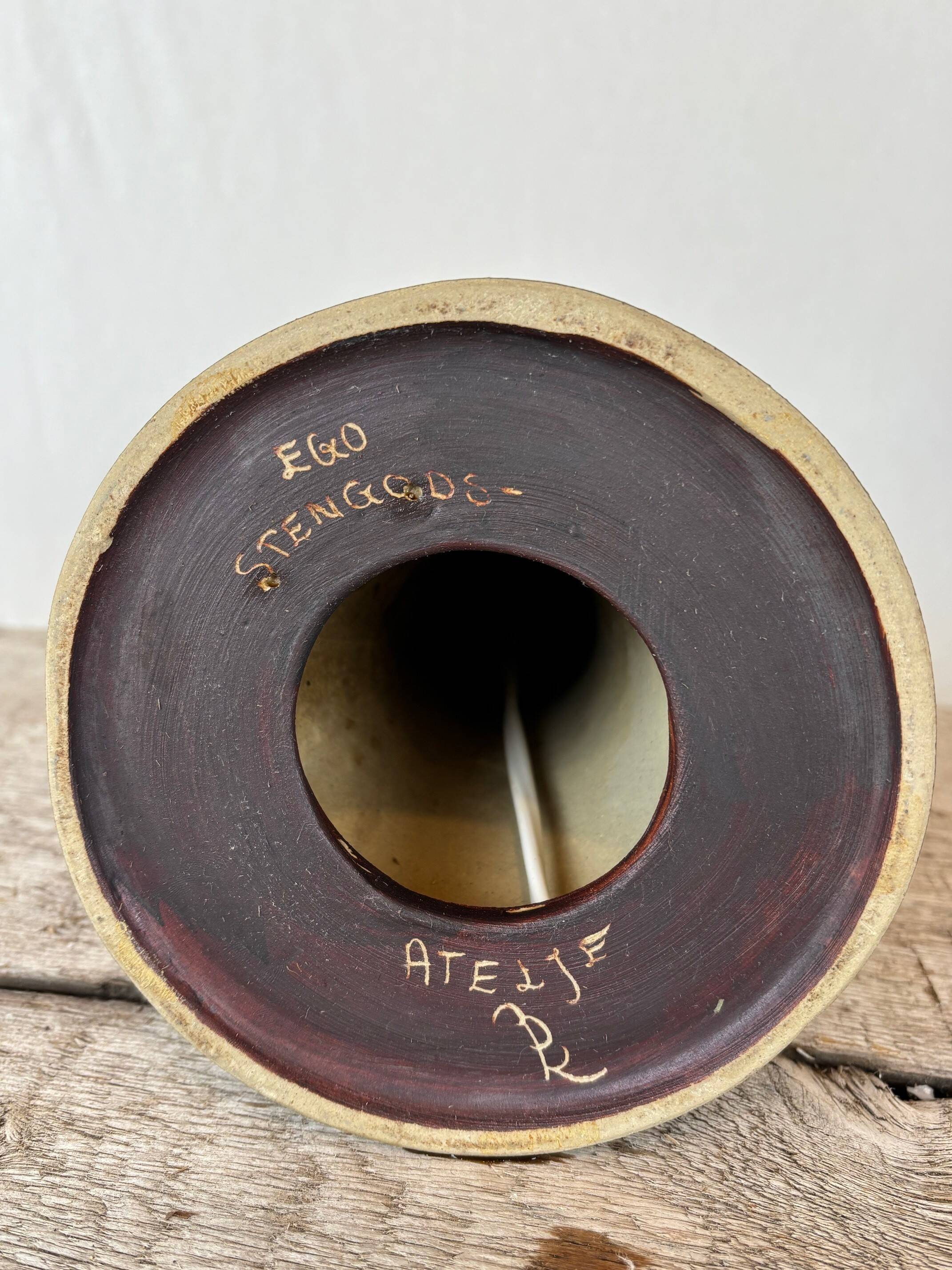 ceramic lamp by Ego Stengods - Sweden 1970s/80s