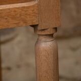 Small antique washbasin in wood and red marble.