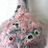 Fat lava pink vase