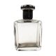 Art Deco hip flask, crystal, France, 1930s