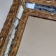 Antique Venetian style mirror with beads, 27 x 32 cm