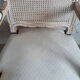 Armchair in white ceruse wood Louis XV style