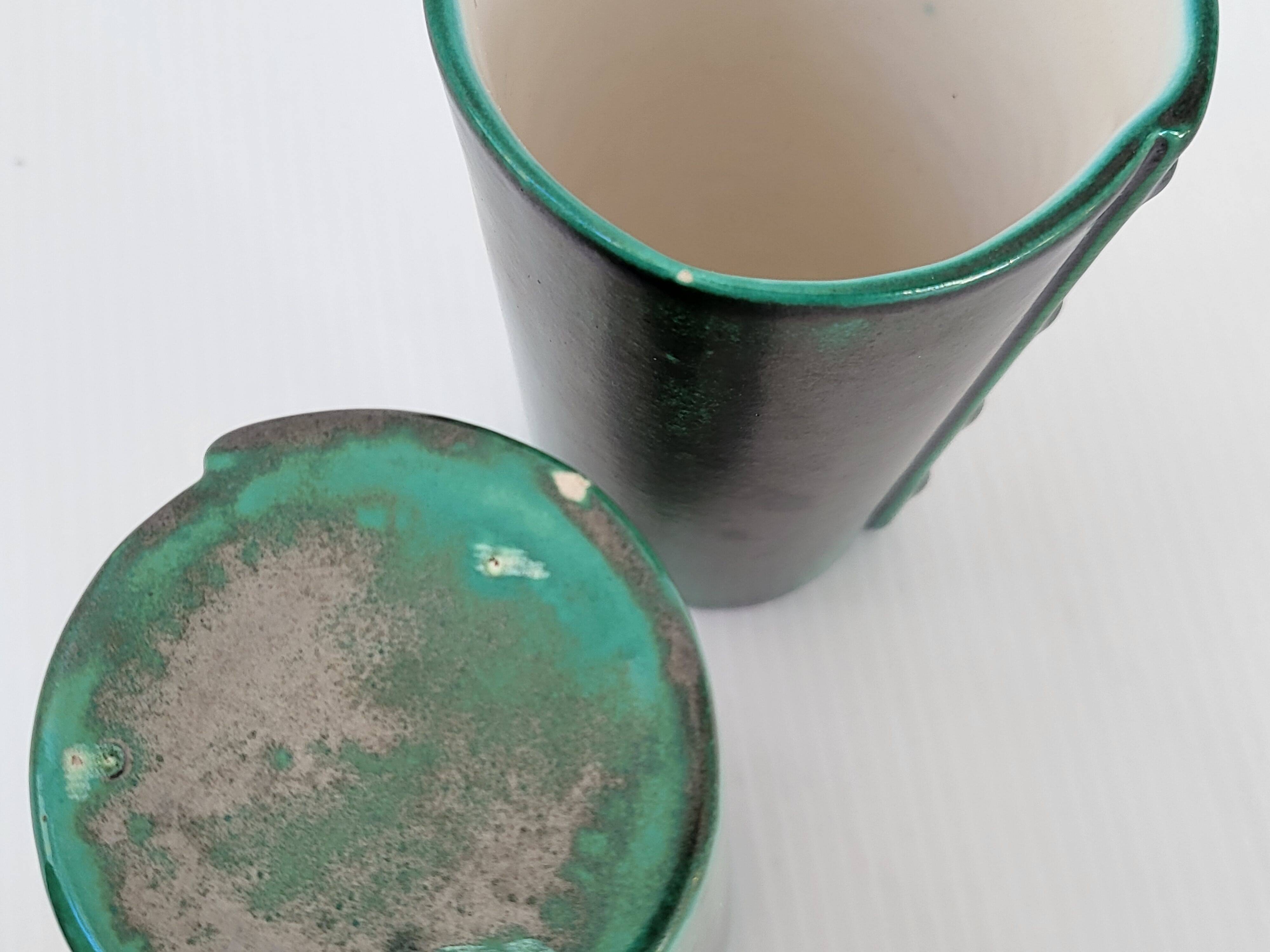 Pitcher and 6 vintage glasses 1960