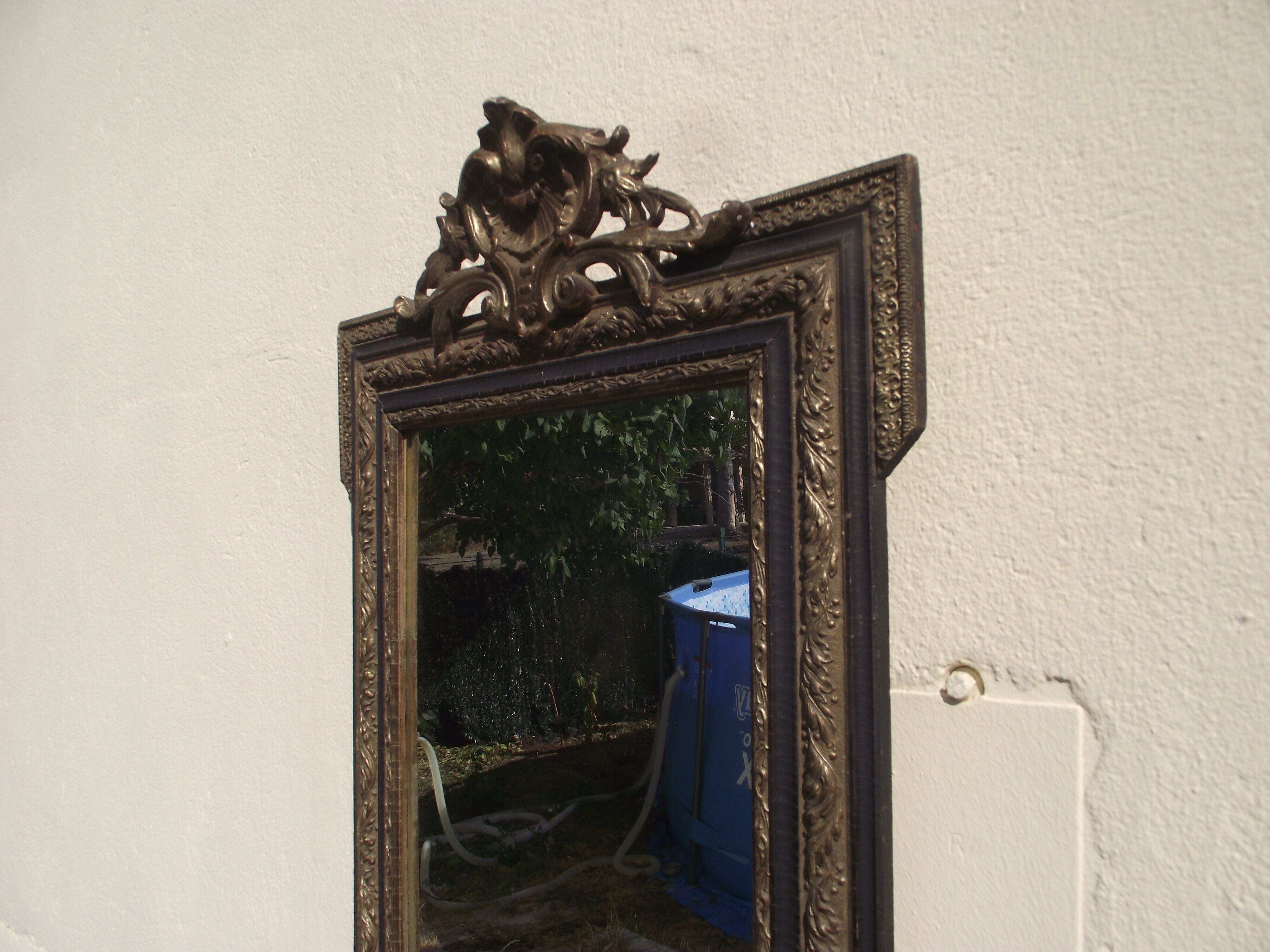 Mirror late 19th Napoleon III 56x76cm