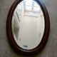 Miroir ovale biseauté Art Déco