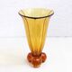 Art Deco Amber Glass Vase 1930
