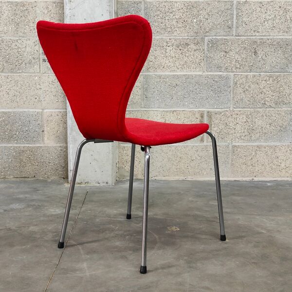 Chaise scandinave d'époque tissu