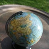 Details on Small globe all in sheet metal Taride maps - Early 50s