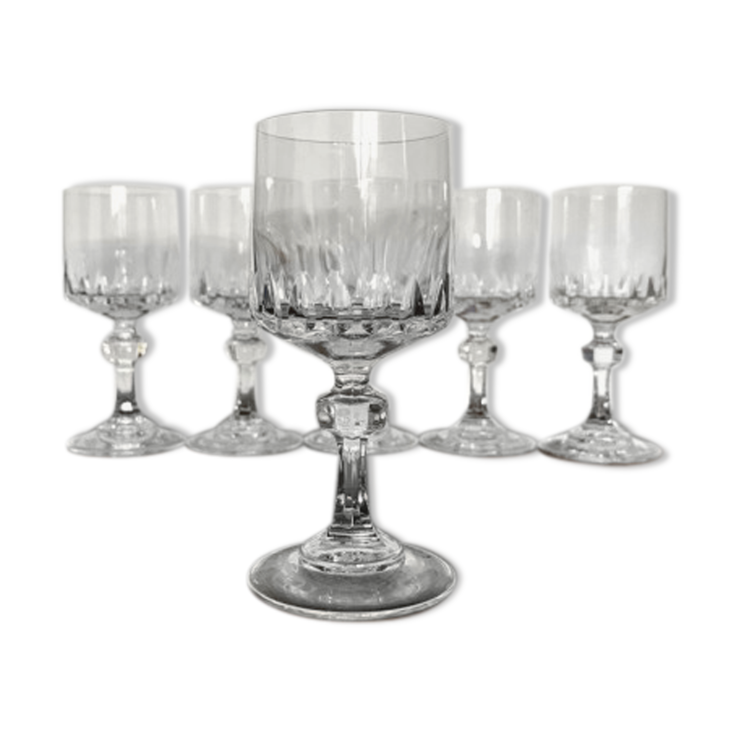 Lot of 6 crystal port glasses
