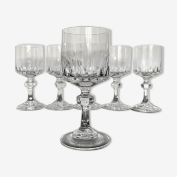 Lot de 6 verres à porto en cristal