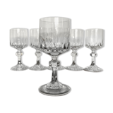Lot of 6 crystal port glasses