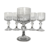 Lot of 6 crystal port glasses