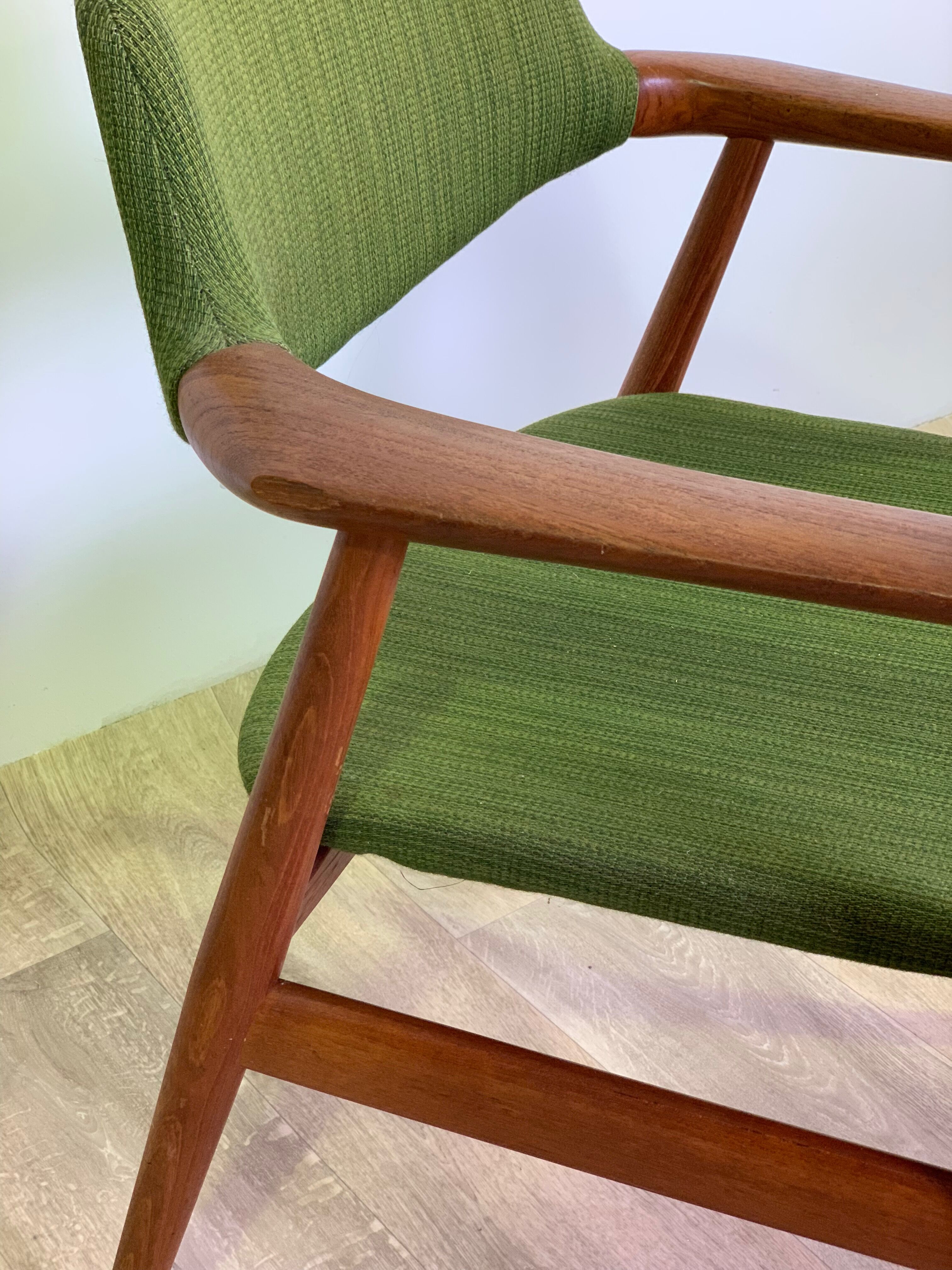Pair of GM11 Sven Aage Eriksen 60s Danish armchairs
