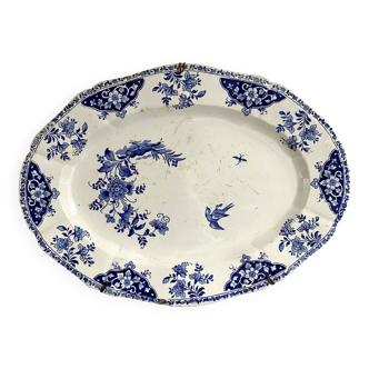 Large antique decorative Gien platter