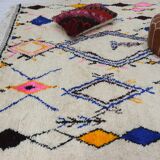 Handmade wool Berber rug 310 X 207 CM