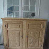 Vintage sideboard in raw pitchpin