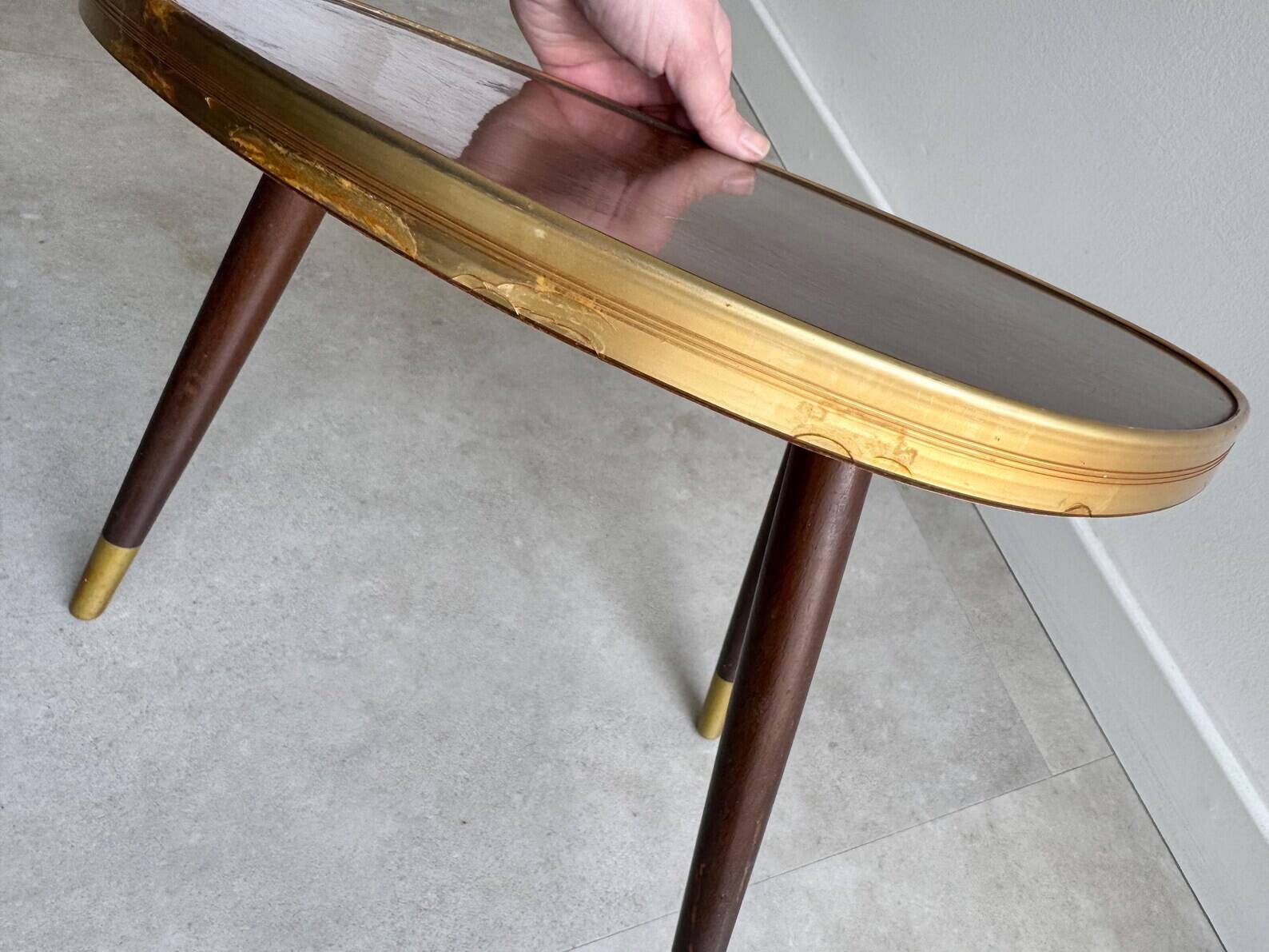 Vintage side table / plant stand with a formica top