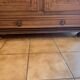 18th-century carved wardrobe, 4 doors, oak/cherry wood