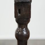 Antique English early 19th century hall bench made of oak