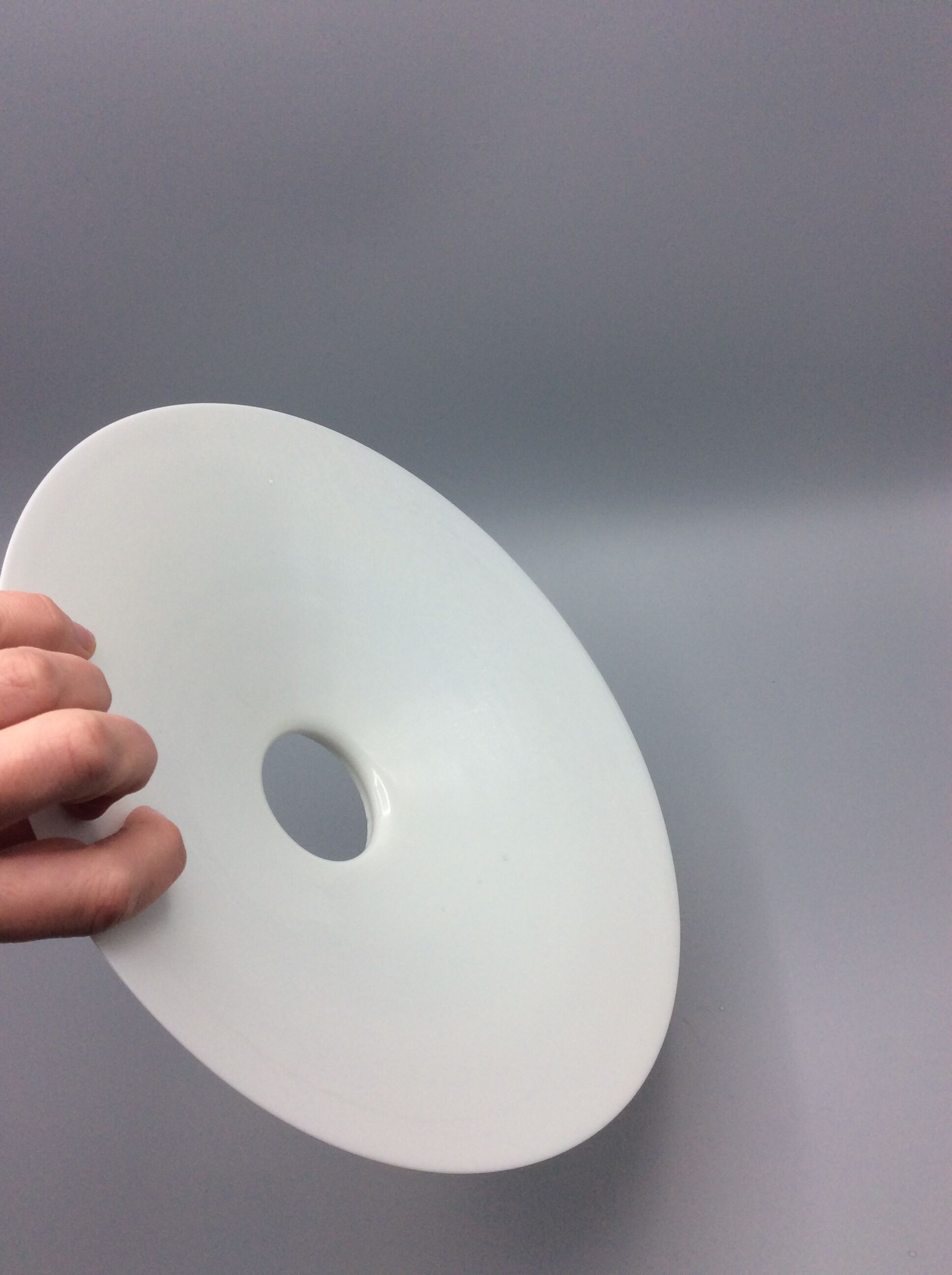 White opaline lampshade