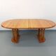 Vintage Scandinavian round dining table Rainer Daumiller in pine.